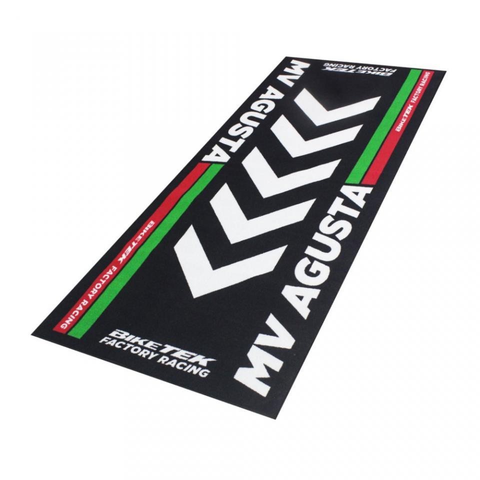 tappetino da garage biketek nero bianco ambientale per moto mv agusta nuovo