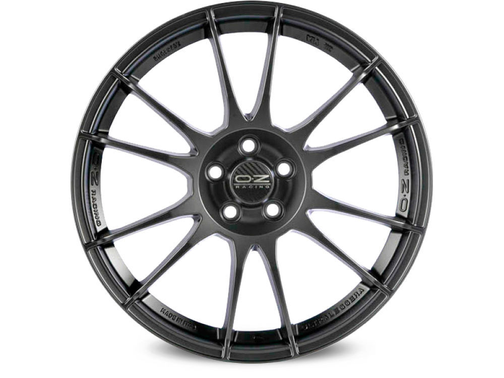 CERCHI IN LEGA OZ ULTRALEGGERA MATT GRAPHITE SILVER  7,5x17 5x100,00 ET48