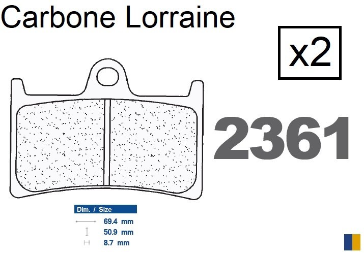 Pastiglie freno anteriore Carbone Lorraine tipo 2361 XBK5