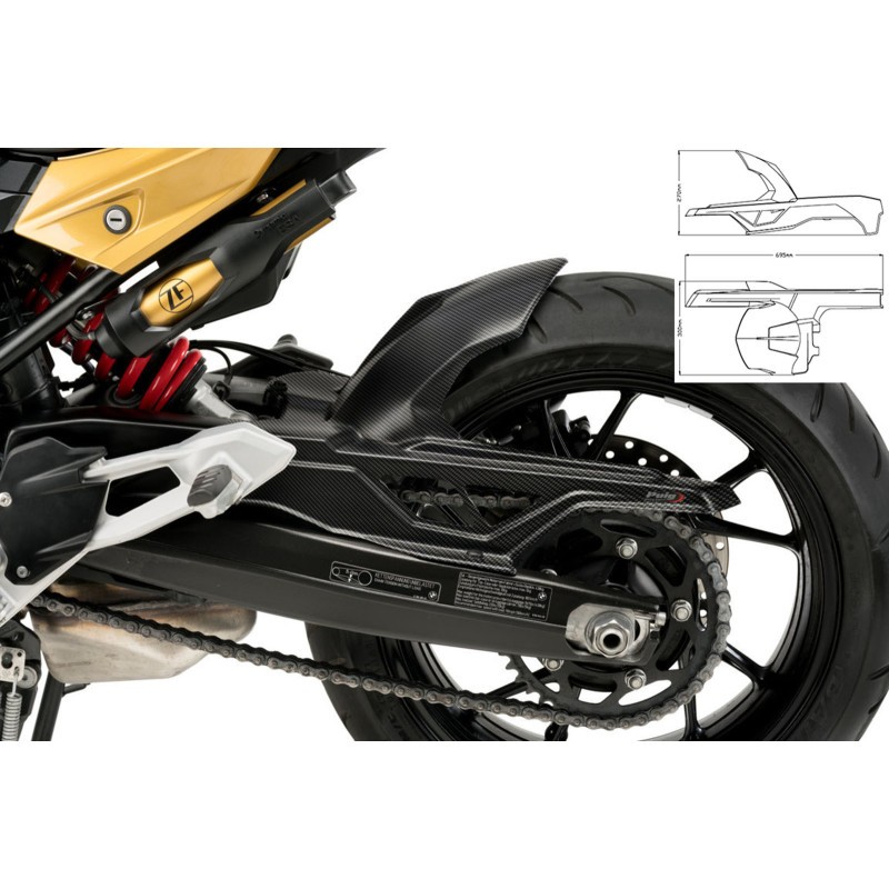 PUIG PARAFANGO POSTERIORE BMW F900 R 2025 CARBON LOOK
