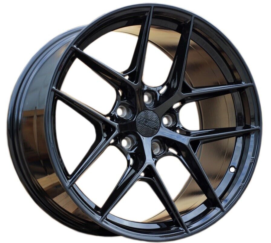 SET, 4 CERCHI, Haxer HX044 18x8 5x120 ET35 BP - perl nero