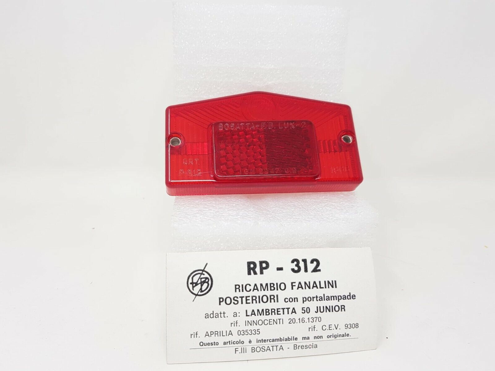 GEMMA FANALE POSTERIORE LAMBRETTA 50/JUNIOR BOSATTA RP312