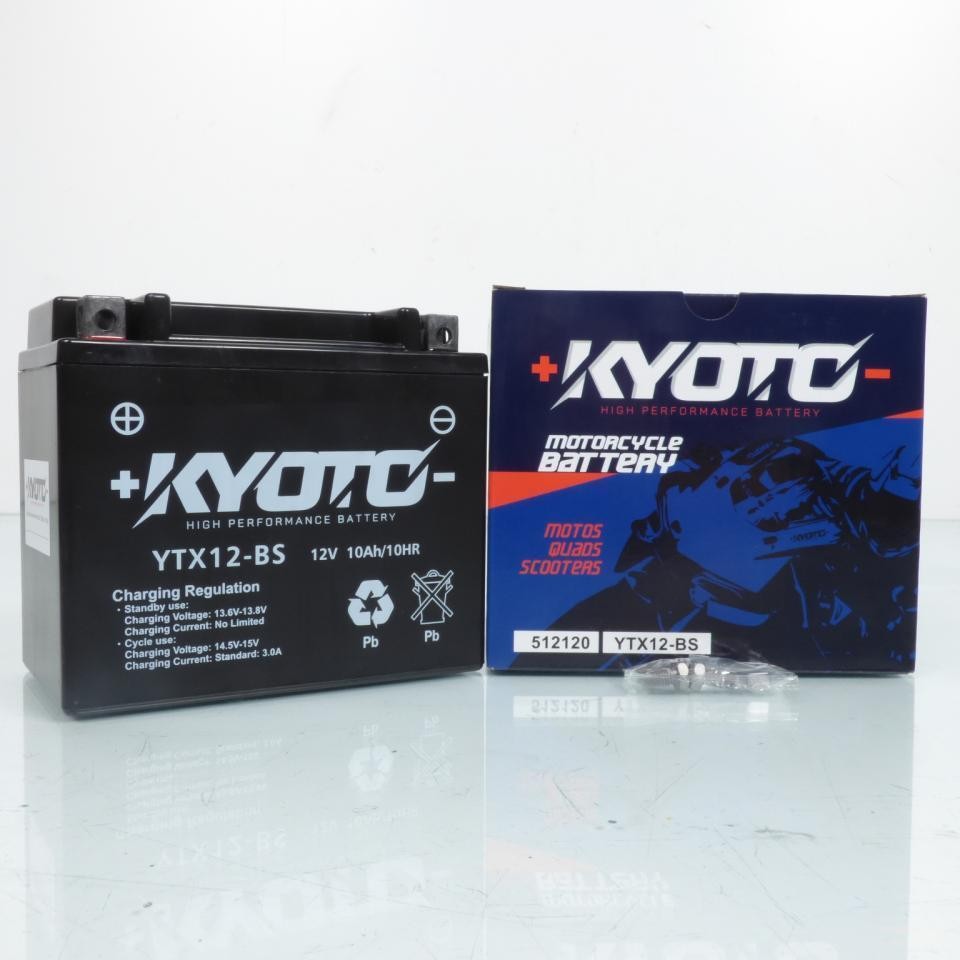 batteria sla kyoto per scooter kawasaki 300 j abs 2014 al 2017 ytx12-bs / 12v