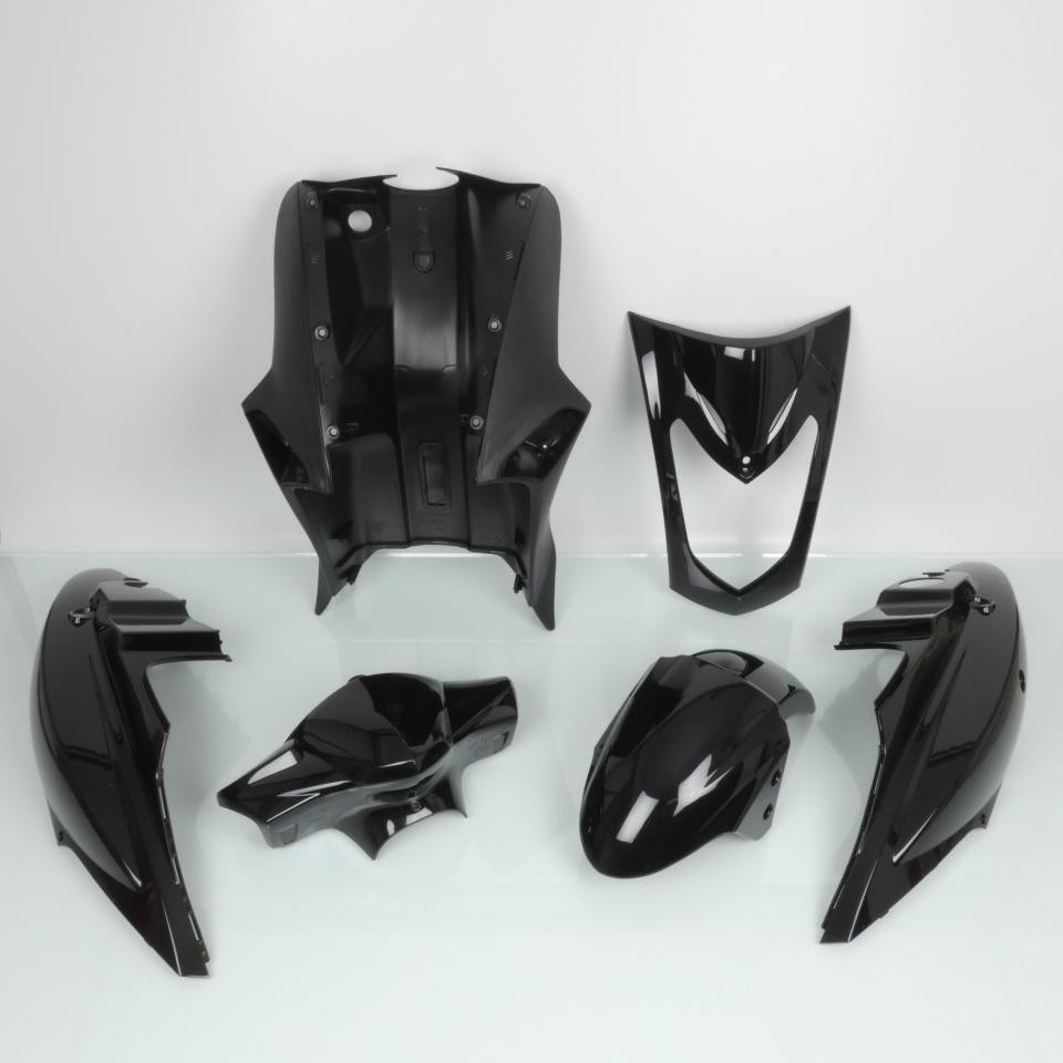 kit carenatura p2r per scooter kymco 125 agility dal 2004 al 2020 nero lucido /