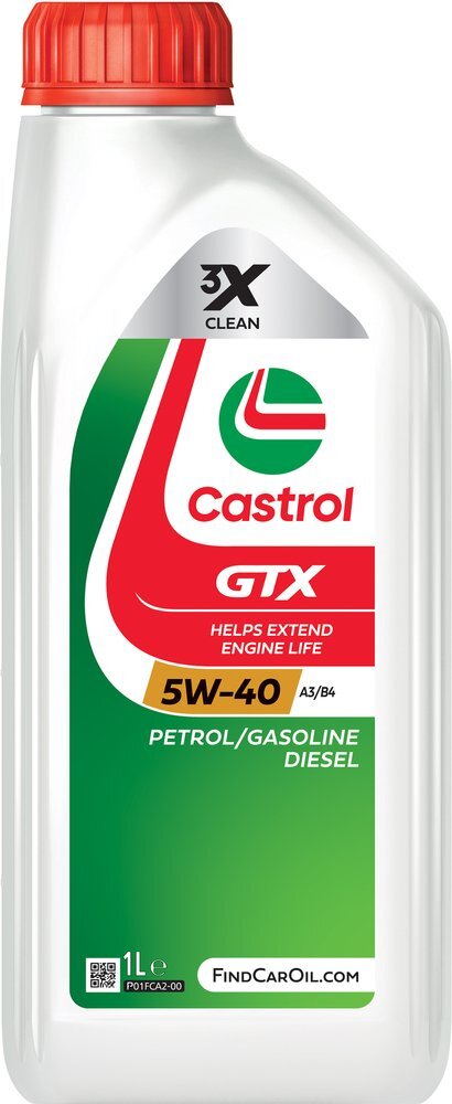OLIO CASTROL GTX 5W-40 A3/B4 1L CASTROL