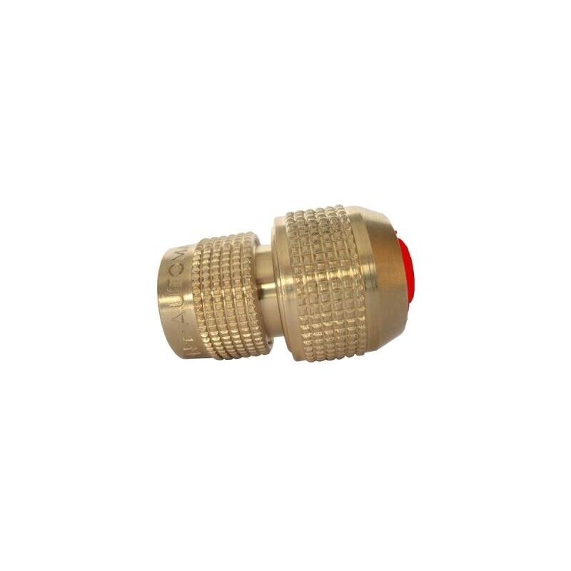 2102783 Attacco rapido rosso automatico ottone aquastop Ø19