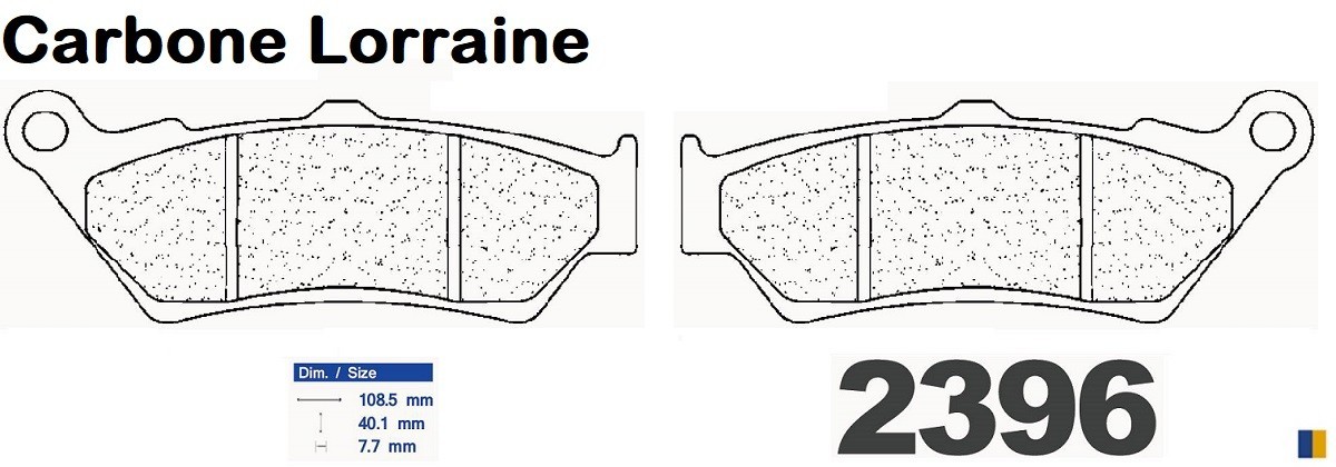 Pastiglie freno Carbone Lorraine tipo 2396 XBK5