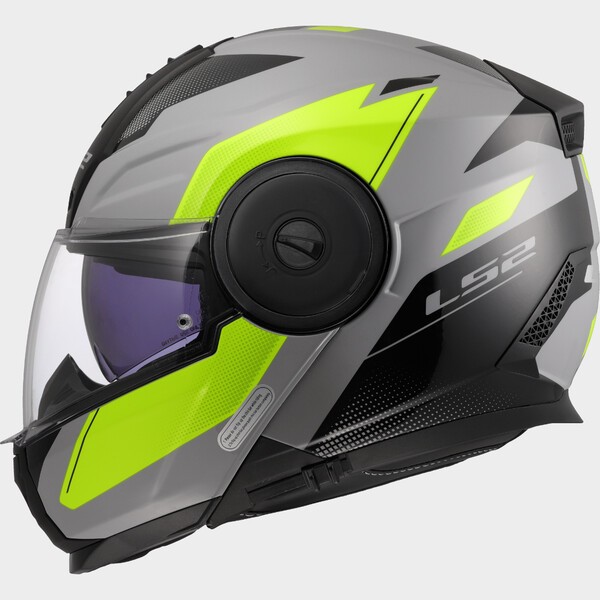 CASCO MODULARE LS2 FF902 SCOPE II DURIA TAGLIA XL GRIGIO GIALLO LUCIDO