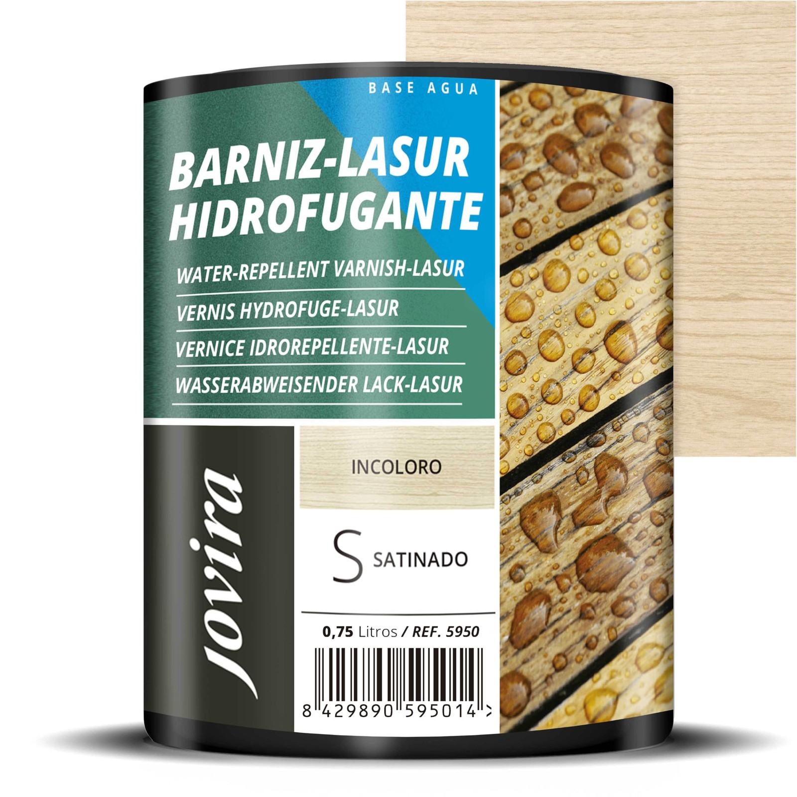JOVIRA PINTURAS Impregnante legno, (750 ml Incolore), Lasur idrorepellente prote