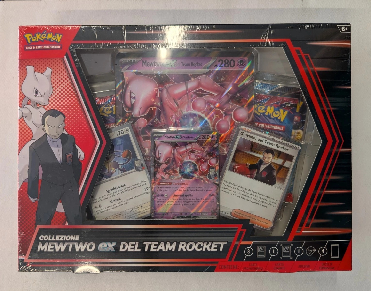 COLLEZIONE MEWTWO EX del Team Rocket Pokemon Italiano Nuovo Sigillato Sealed