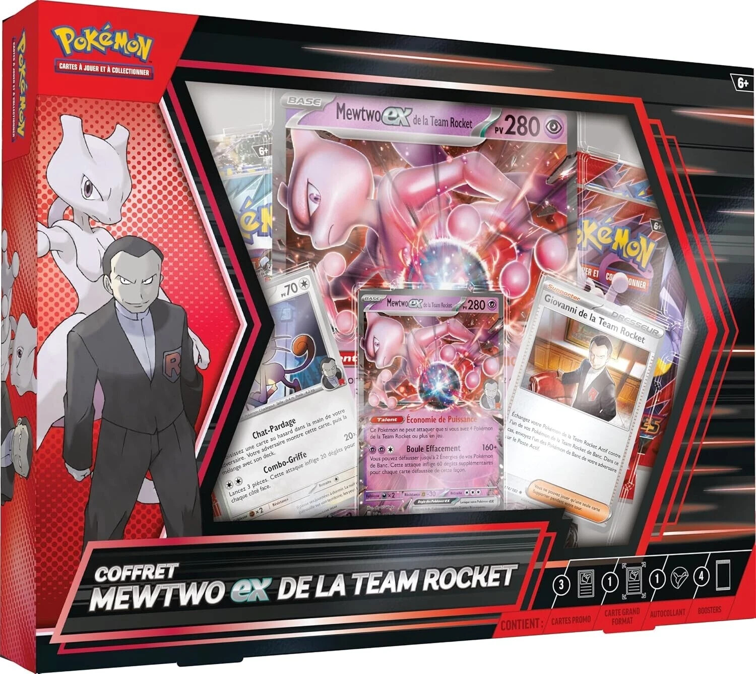 Collezione Mewtwo ex del Team Rocket Pokemon Italiano