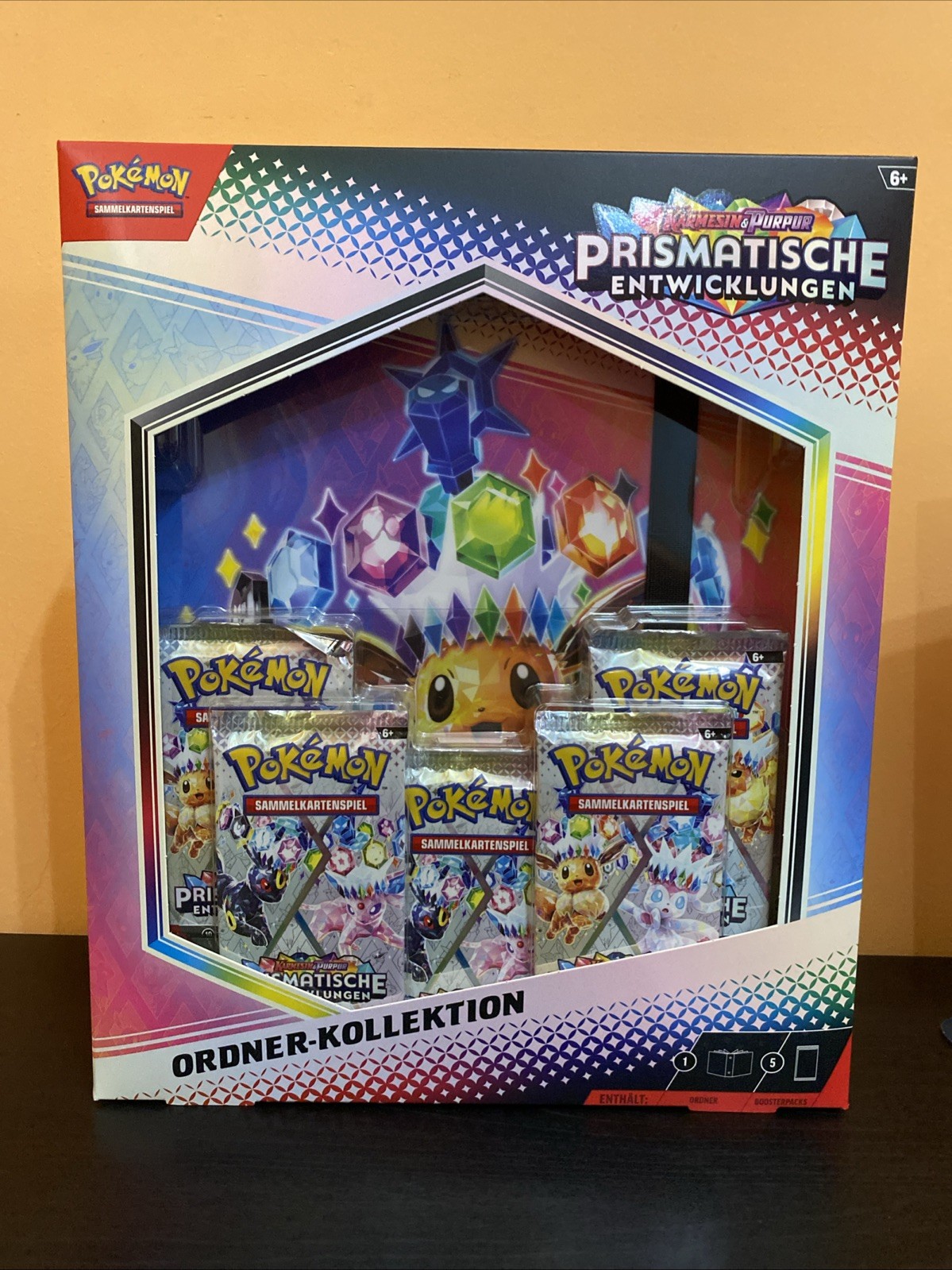 Pokémon Prismatische Entwicklungen Ordner Kollektion - DEUTSCH NEU KP 8.5