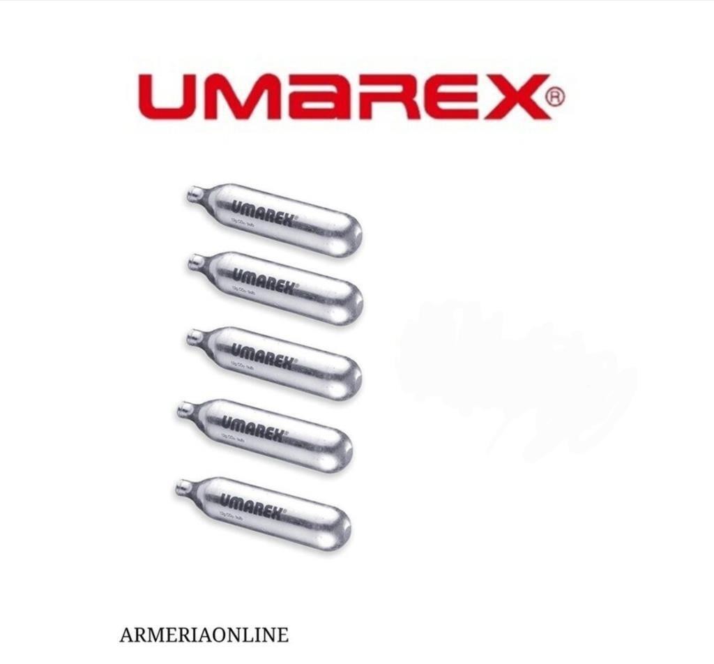 BOMBOLETTE CO2 SOFT AIR GAS 5 PEZZI 12G PER PISTOLA CO2 UMAREX RICARICA