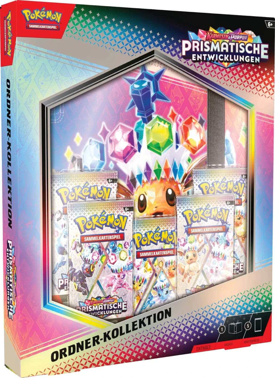 Pokémon Prismatische Entwicklungen Ordner Kollektion - DEUTSCH NEU KP 8.5