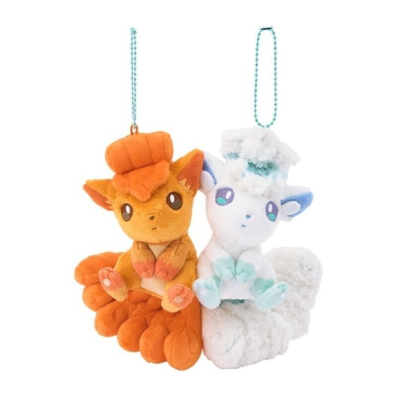 Pokemon Centrale Originale Magnetico Peluche Portachiavi Vulpix & Alolan