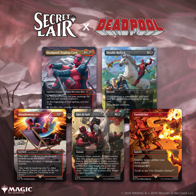 Carte da Collezione Magic The Gathering Secret Lair X Marvel’s 6 Non Foil – ENG