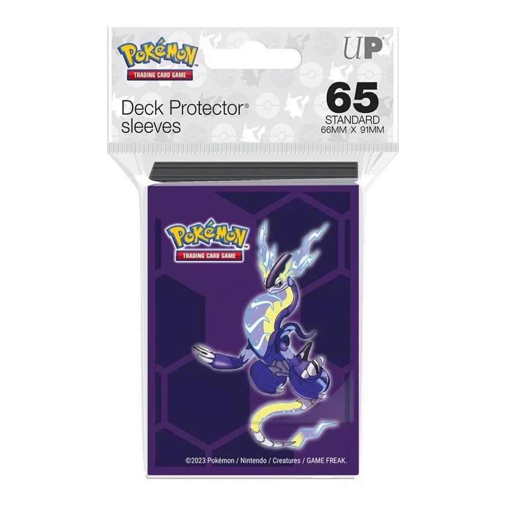Ultra Pro Pokemon Miraidon Card Sleeve (65 Sleeves, PVC, Purple)