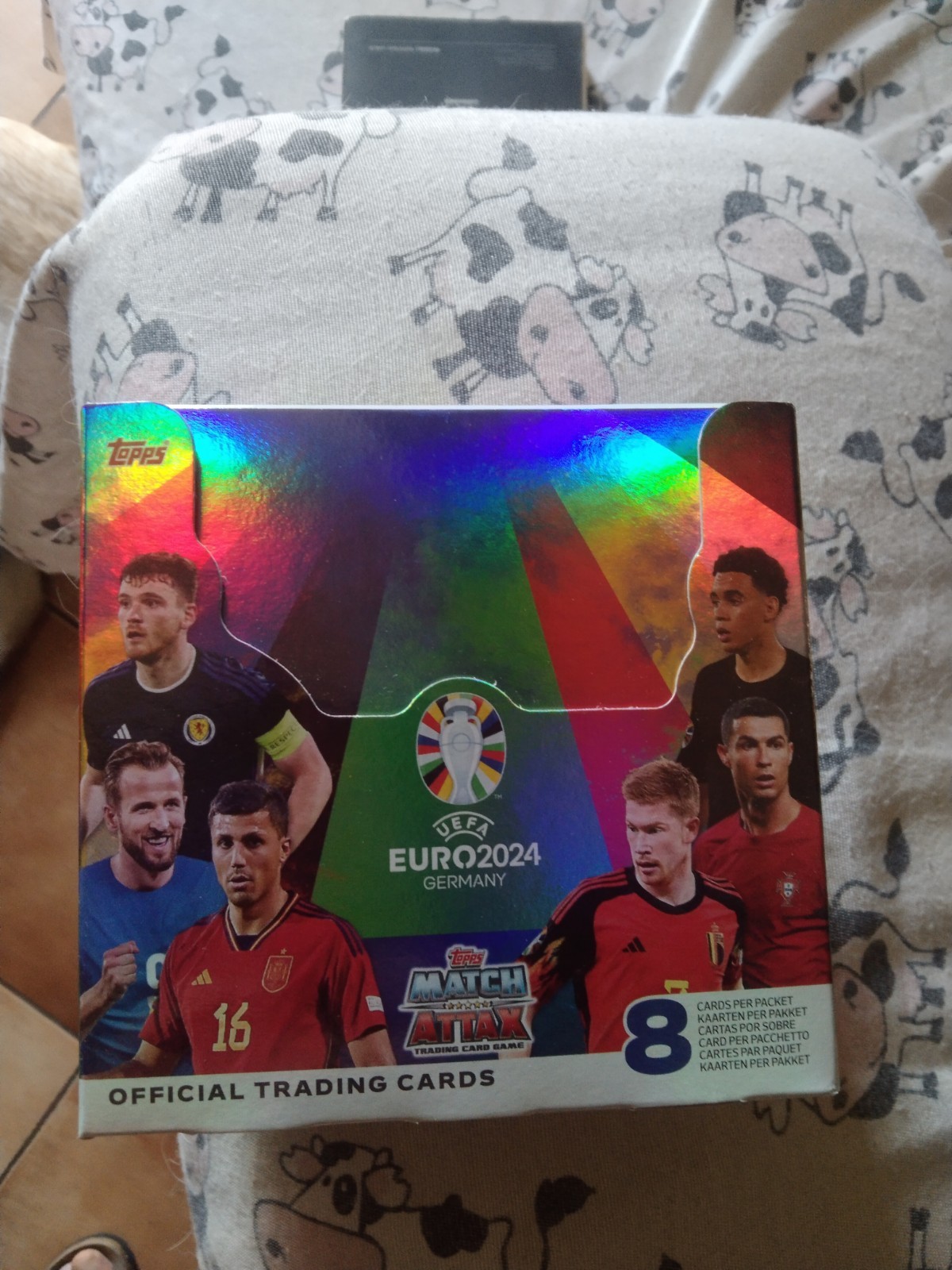 Topps UEFA EURO 2024 Match Attax Trading Cards Box Display 36x Booster Pacchetti
