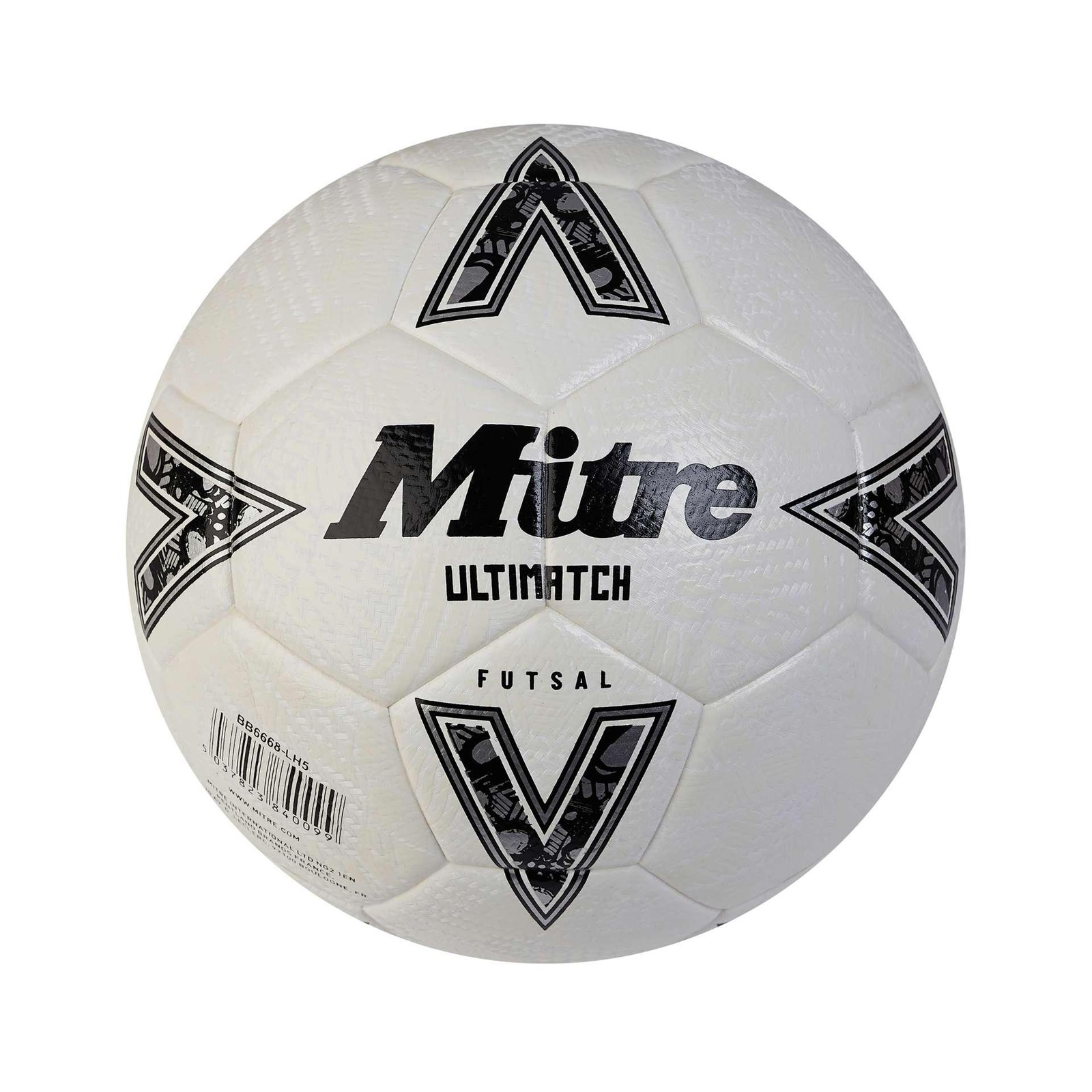 Mitre Ultimatch Futsal 4 White/Black/Silver 4 White/Black/Silver