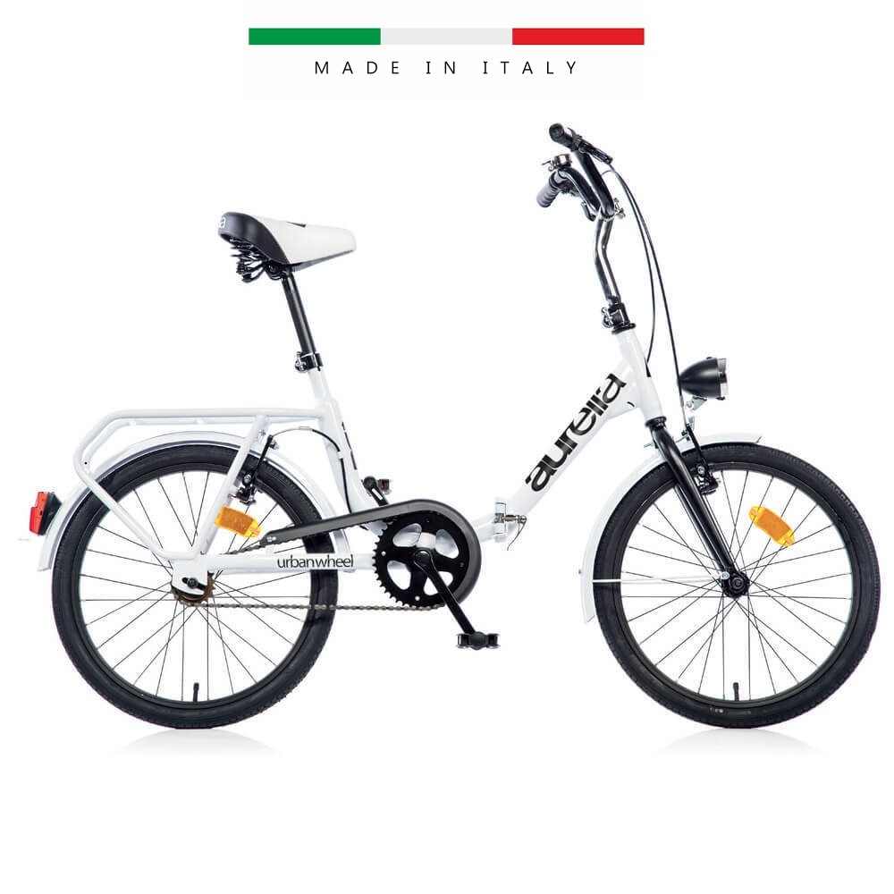 Bici 20 pieghevole folding car bike 1 speed aurelia 321 bianco Dino Bikes