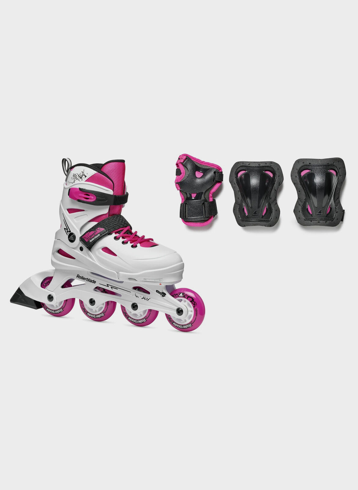 Rollerblade Pattino Fury Combo Junior Bianco taglia 36.5-40.5