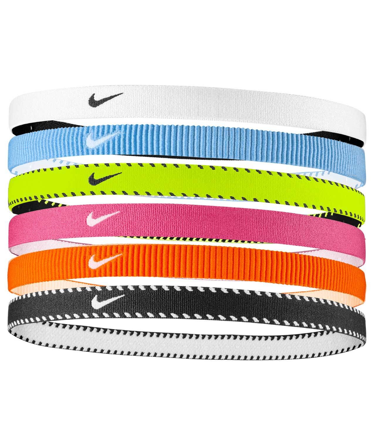 Nike Flex Classic Headbands 6PK Fasce Elastici Capelli Sport Tennis Running