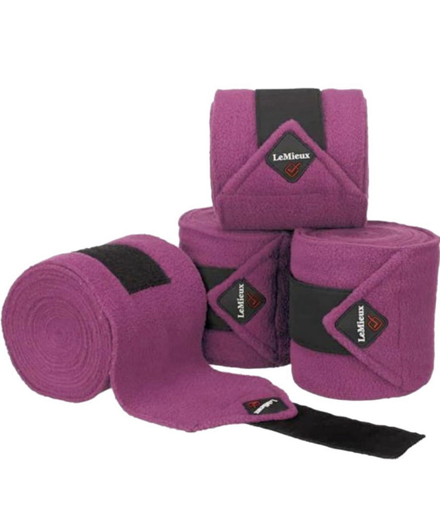 Set da 4 fasce per cavalli LeMieux modello Polo PRUGNA Lemieux