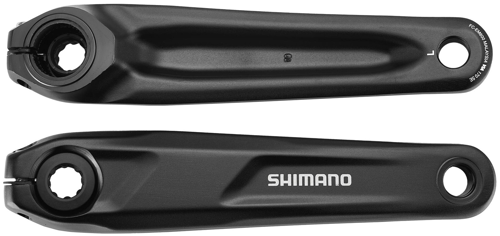 Shimano FC-EM600 crank arm set, 175 mm, without chainguard