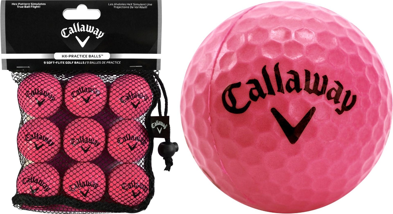 Callaway Soft Flight Golf Balls (Pack of 9) Neon Pink Neon Pink