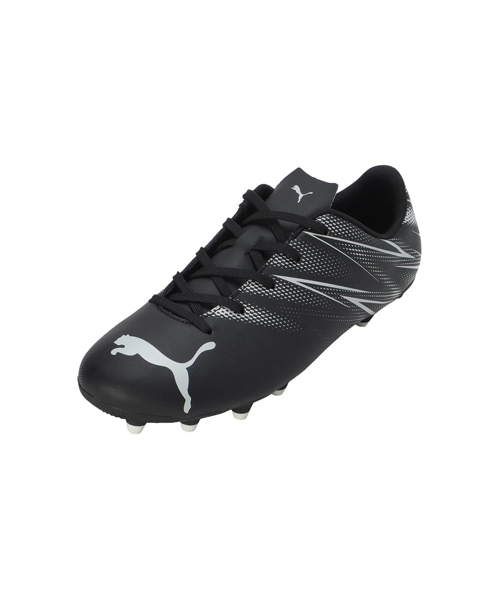 PUMA Unisex Kid's Attacanto Fg/Ag Jr Soccer Shoe 11.5 UK Puma Black Silver Mist