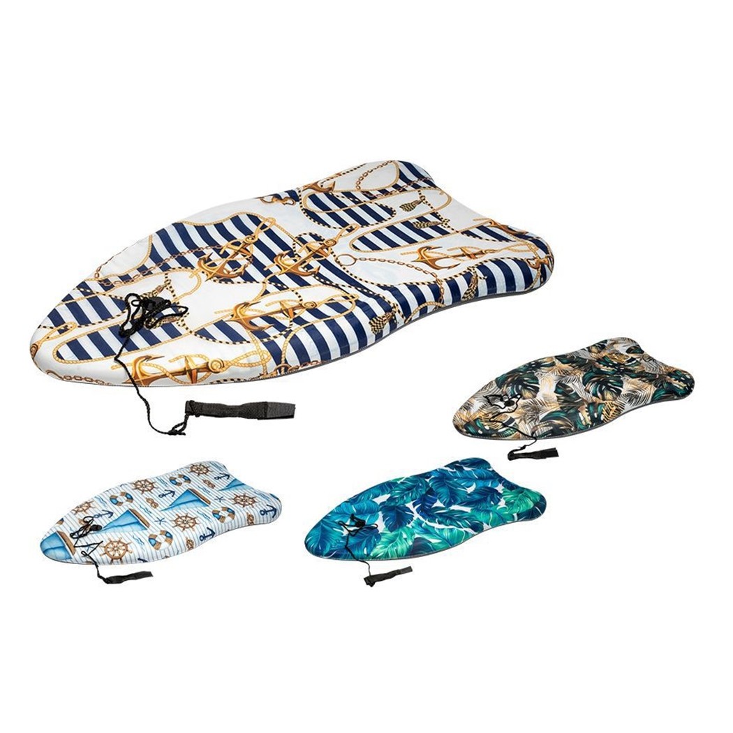 Tavoletta Mare Eps 84 Cm Bodyboard Surf Decori Assortiti Con Corda Per Caviglia