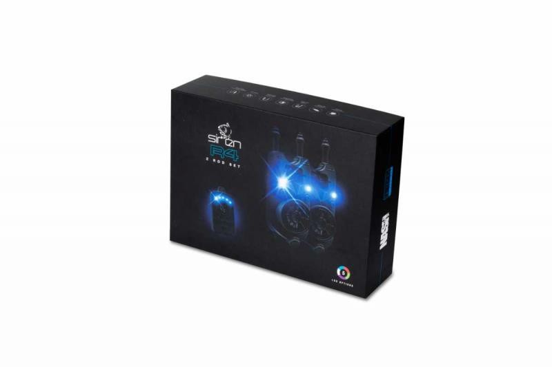 Nash Siren R4 Allarme Presentazione Set 2 Asta / Pesca Carpa Bite Allarme