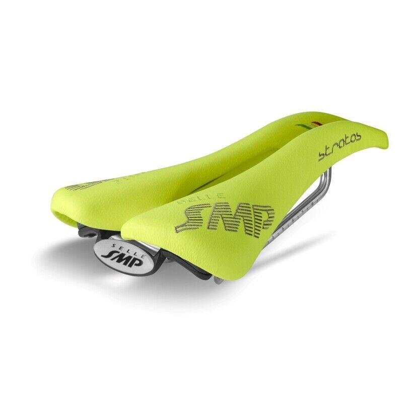 sella stratos carbonio 131 x 266mm giallo fluo CSS1254 Selle SMP corsa mtb