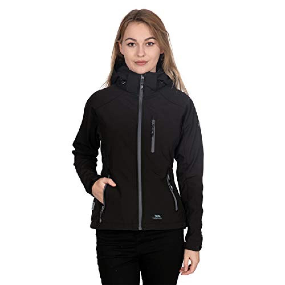 (TG. XL) Trespass TP75 Bela II Softshell, Donna, Tp75 Bela II, Black, XL - NUOVO