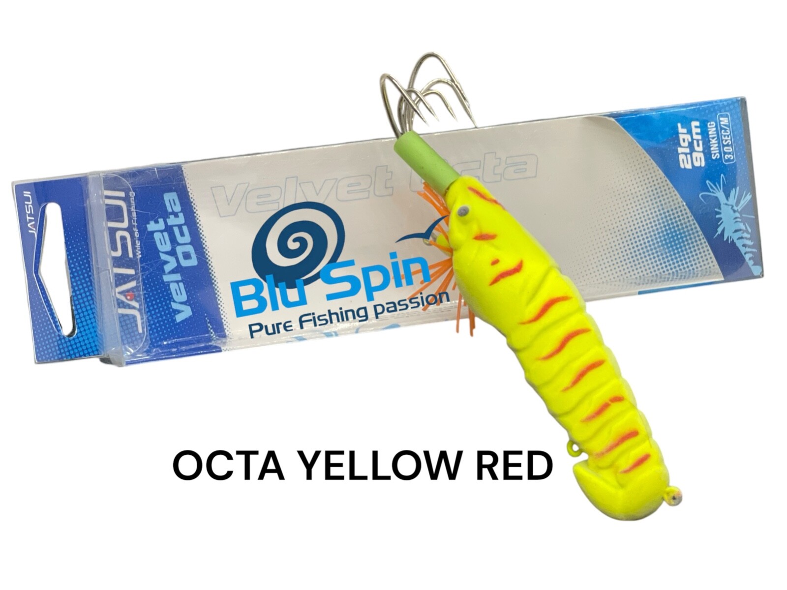 NEW POLPARA JATSUI OCTA RIVESTIMENTO VELVET  9cm  21g  COL: YELLOW RED