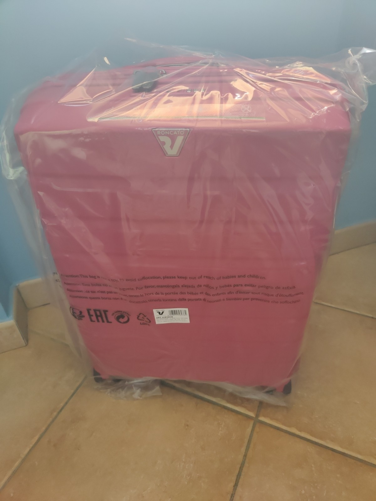 Roncato B-Flying trolley cabina espandibile 55 cm, Colore Lilla