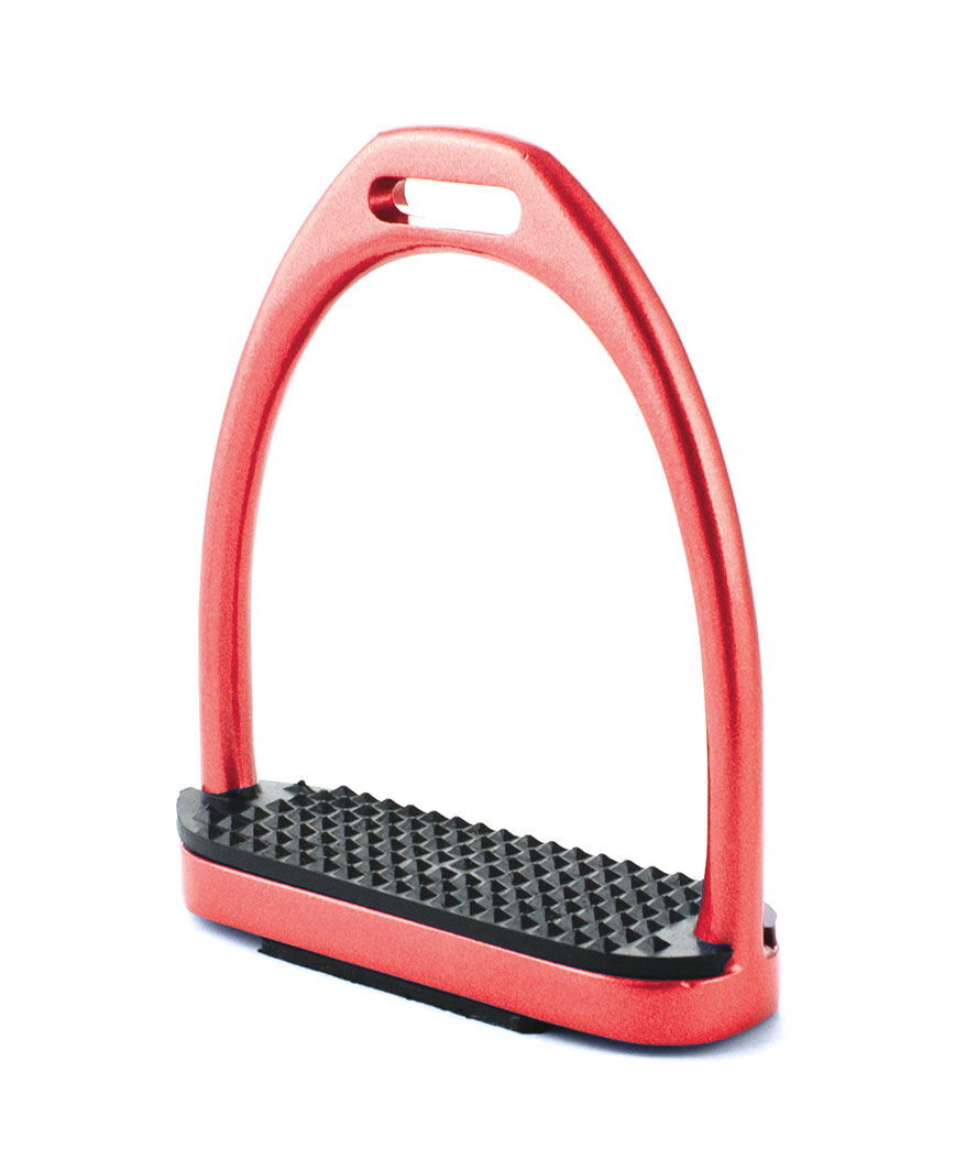 Staffe modello Fillis in alluminio colorato con pedane in gomma Amahorse