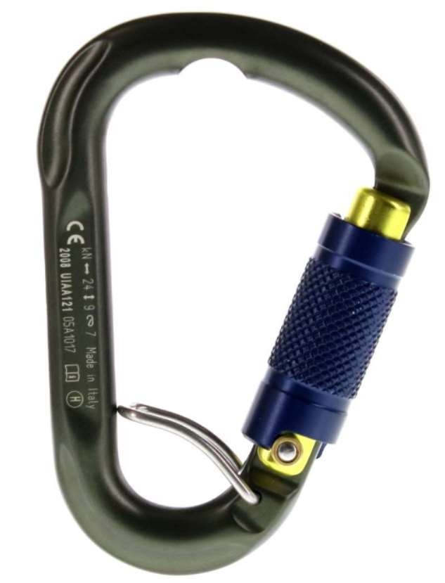 Salewa Hms Belay Twist Lock Moschettone Hms Automatico Antracite 1718-0735