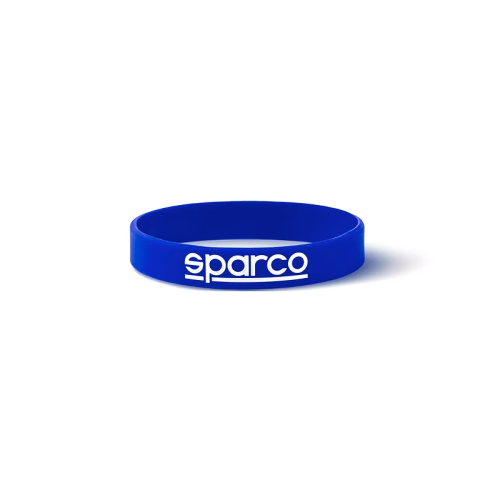 Sparco braccialetto in silicone Blu spessore 12 mm con logo Sparco taglia Unica