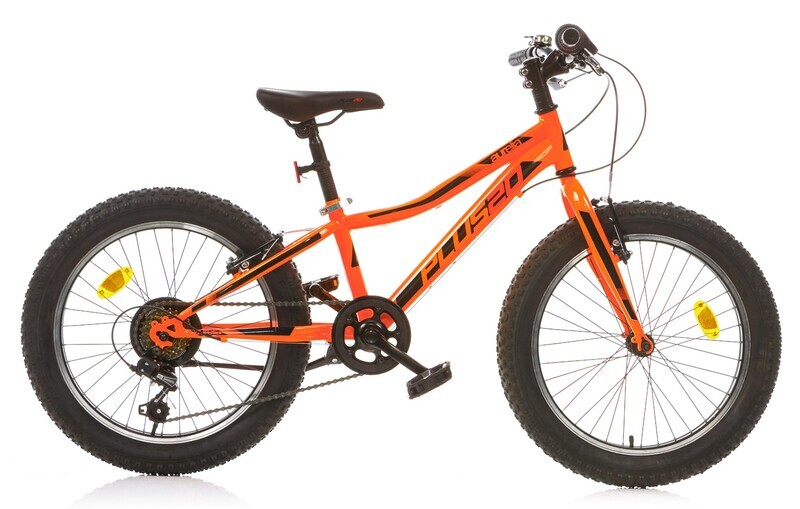 Bici 20 mtb aurelia plus 20X2.8 6 velocità fat slim ragazzo arancione fluo Dino