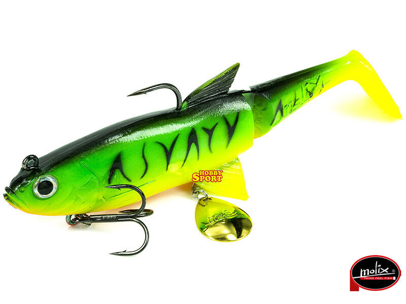 MOLIX PIKE SHAD 120 COLORE PS03 JAMAIKA SWIMBAIT 35 GR SINKING SPINNING LUCCIO