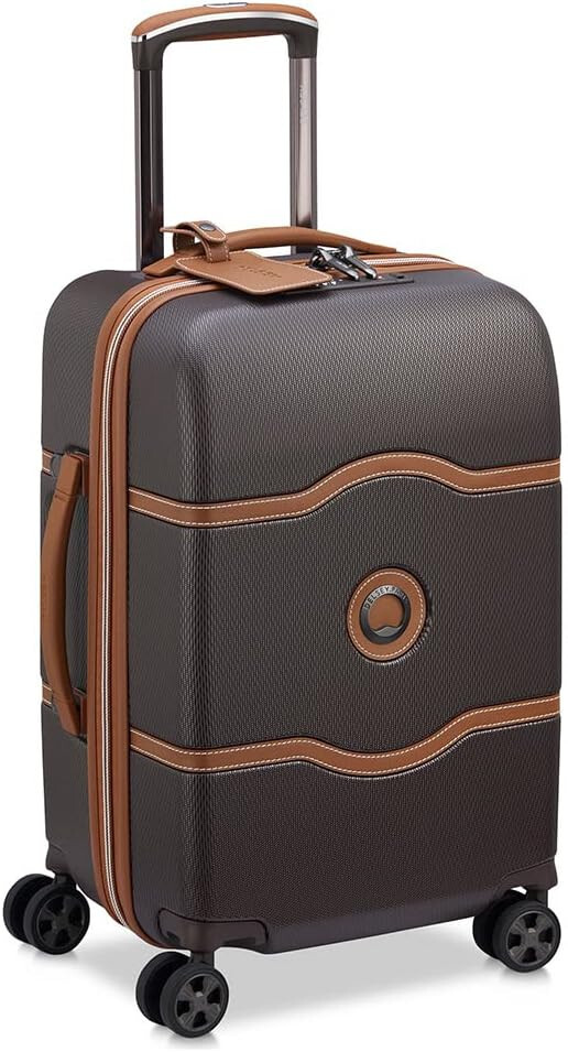 DELSEY PARIS Chatelet Air 2.0 4DR Cabin Trolley 38L Slim 55cm Marrone/Braun