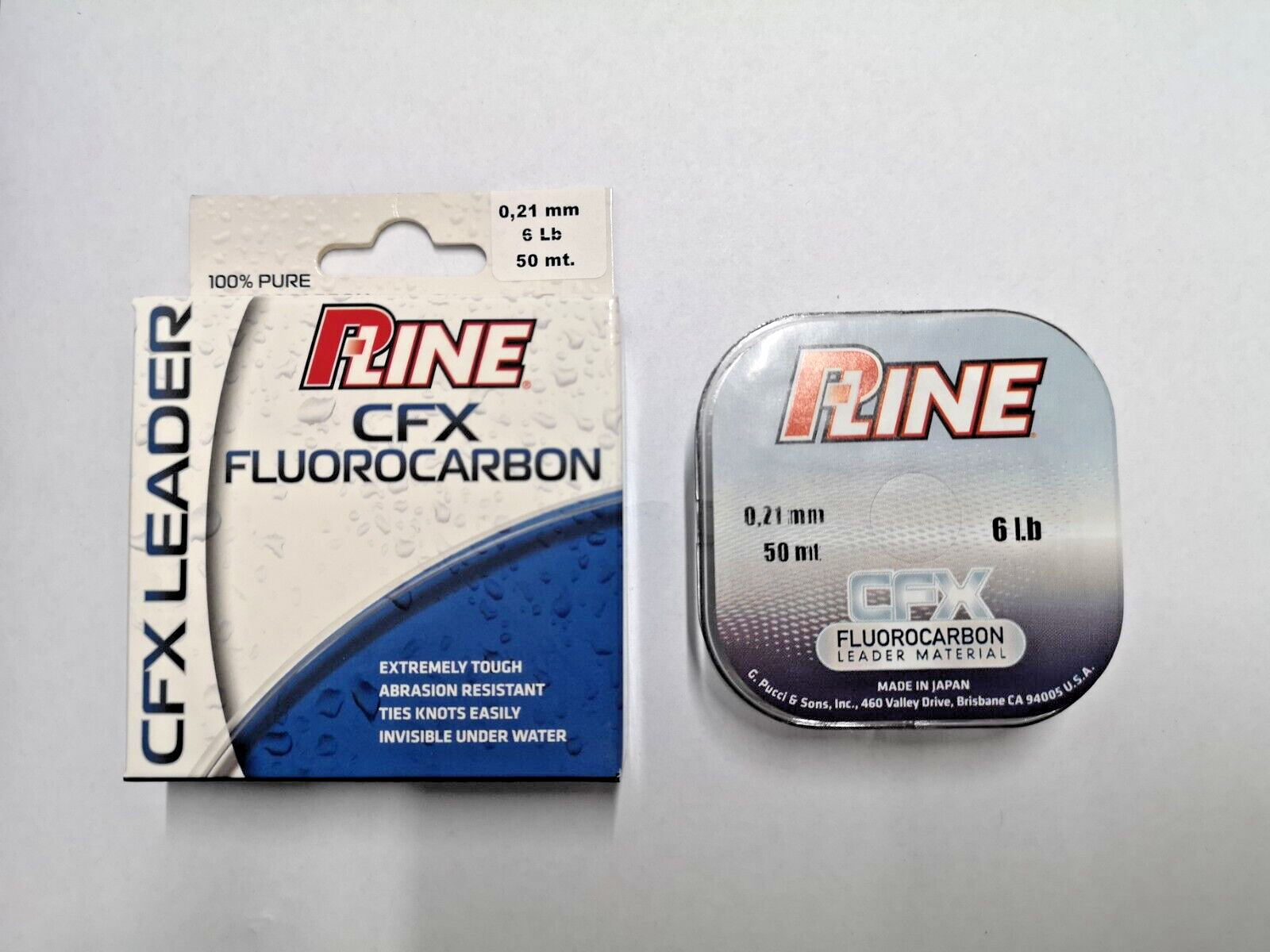 Filo pesca P-LINE CFX FLUOROCARBON 50 m 0,21 mm 6 Lb per terminali FA323