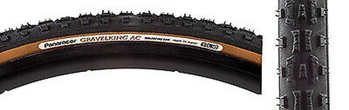 Panaracer Gravelking AC Nodoso 700x33 Tubeless Pieghevole Tire Nero/Marrone