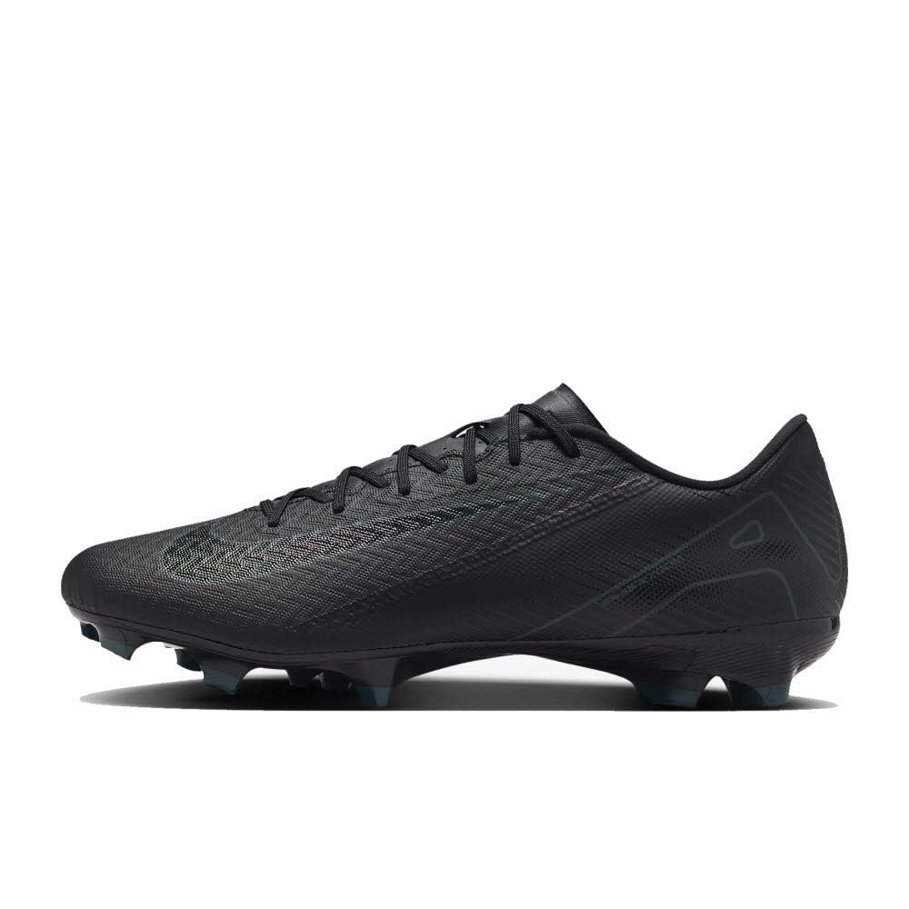 NIKE Zoom Vapor 16 Academy FG/MG, Sneaker Uomo, Black/Black-Deep Jungle, 41 EU