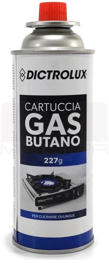 GT CARTUCCIA RICARICA BOMBOLETTA GAS BUTANO A VALVOLA 227 GR PER FORNELLI MP