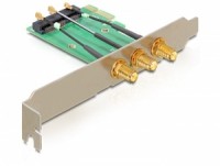 Delock 89294 PCIe RP-SMA Cablato Scheda PCI Express > Slot Mini PCIe + Porte 3