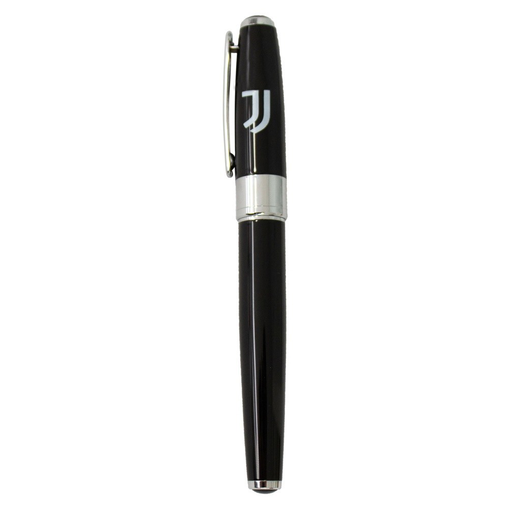 Penna roller in ottone con fusto nero FC Juventus in scatola regalo