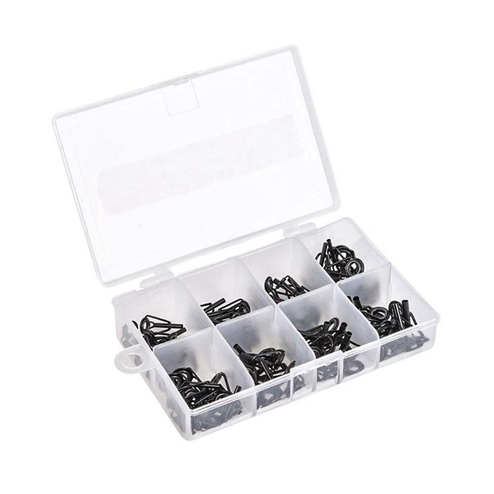 80Pcs Set di Anelli di Guida per  da Mare Multi-Dimensioni Neri Set di2064