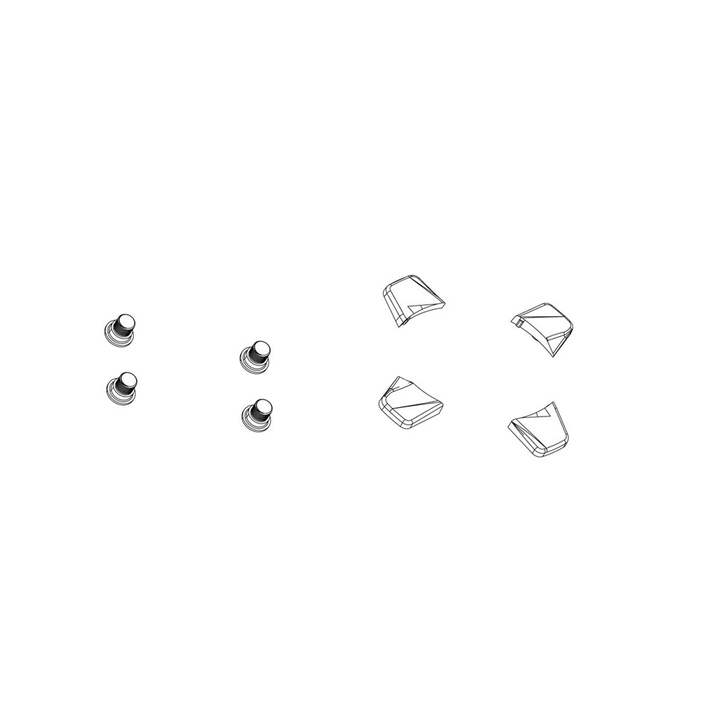Truvativ Spare Crank Chainring Bolt Kit 4-Arm Single No Guard Steel Black